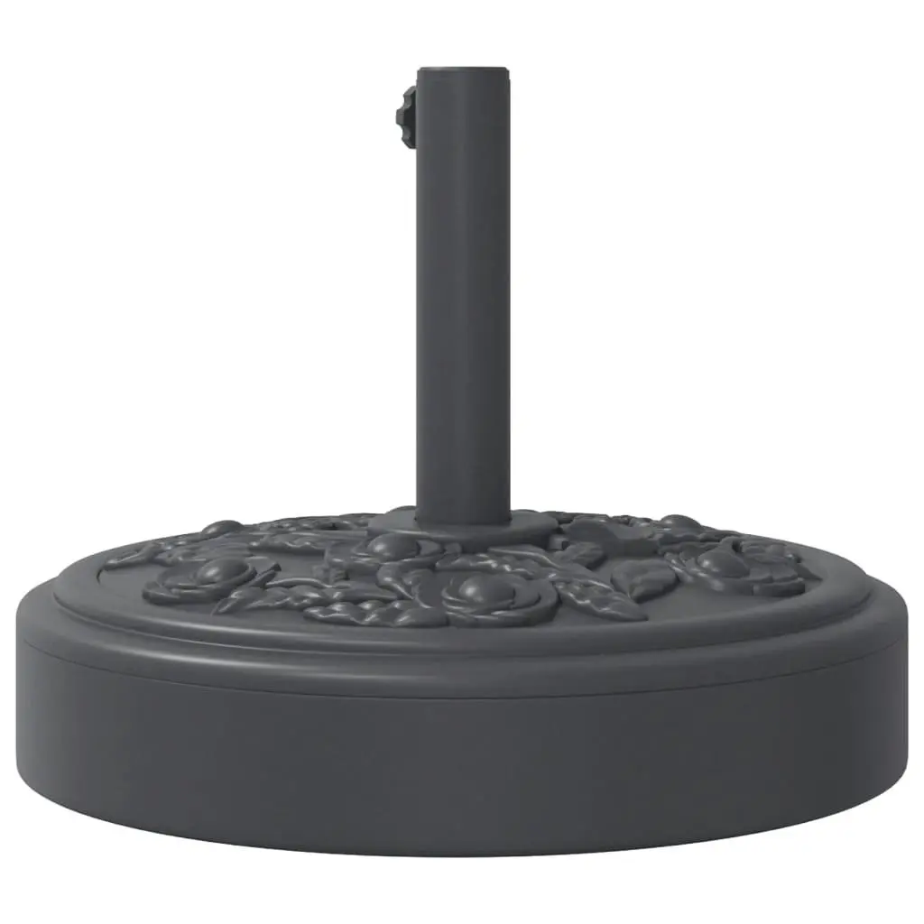 Parasol Base Round 25kg Stable Umbrella Stand Concrete Black