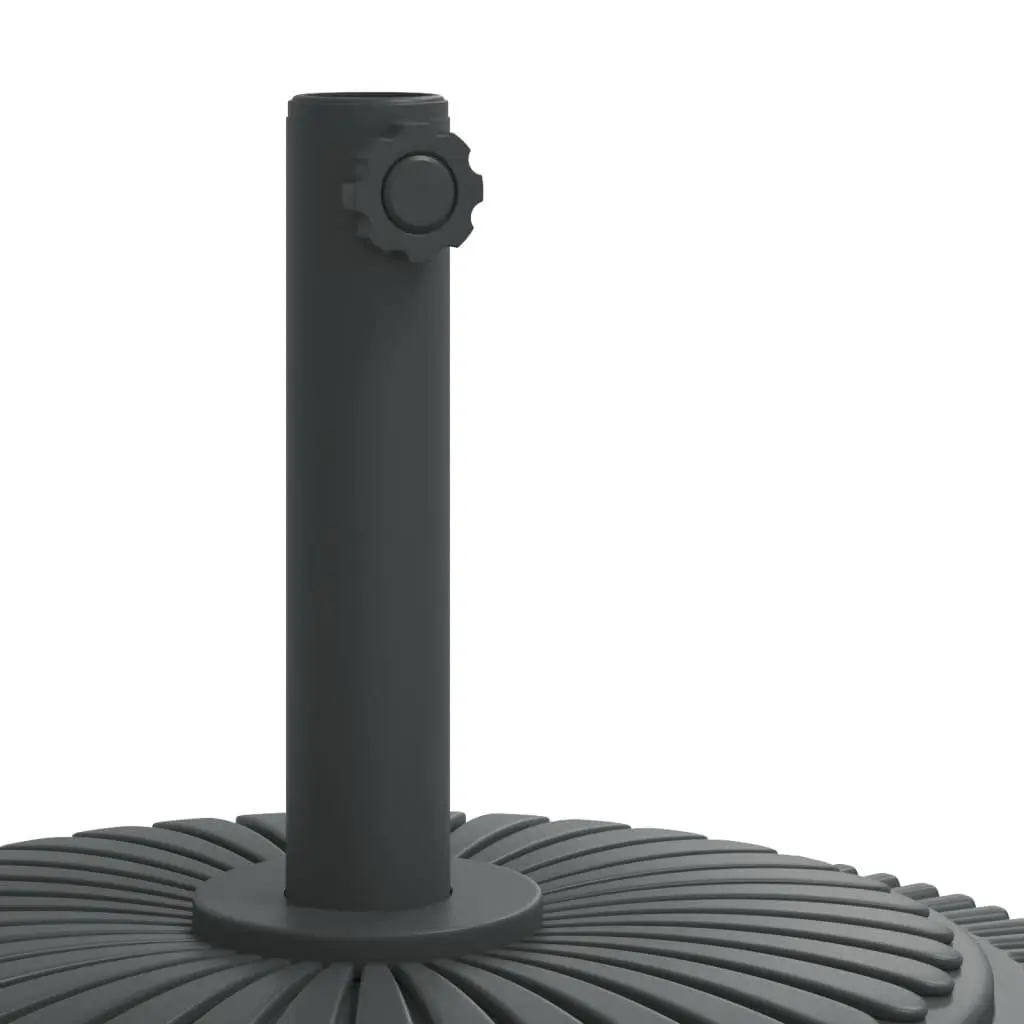 Round Parasol Base with Wheels Lockable Castors 27kg Umbrella Stand