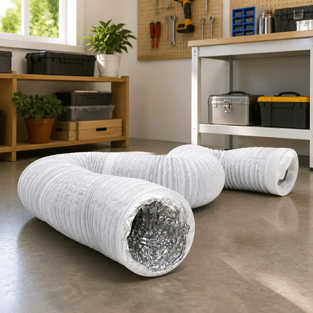 Ventilation Duct Flexible Aluminium PVC 6m High-Temperature Resistant Air Ductwork
