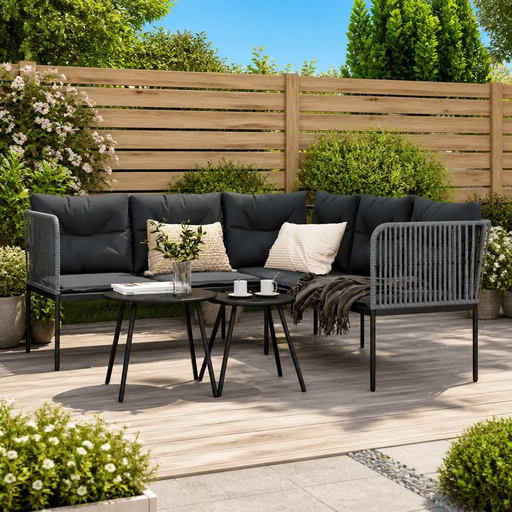 L-Shaped Garden Sofa
