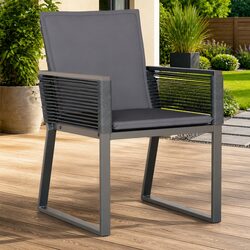 Friendly Black Patio Chairs Set of 2 for Outdoor Comfort