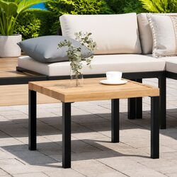Your Ideal Black Coffee Table for Outdoor Enjoyment 55x55x39.5 cm