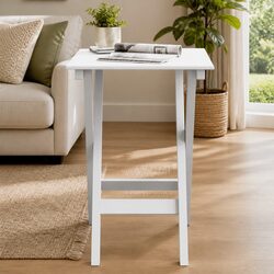 Versatile Lightweight Foldable White Poplar Wood Side Table