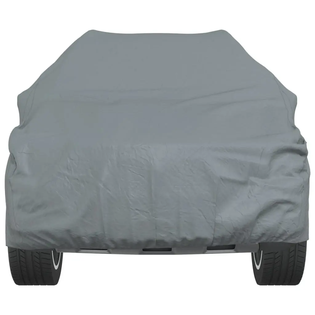 SUV Car Cover Grey Non-Woven Fabric Breathable Windproof L Size