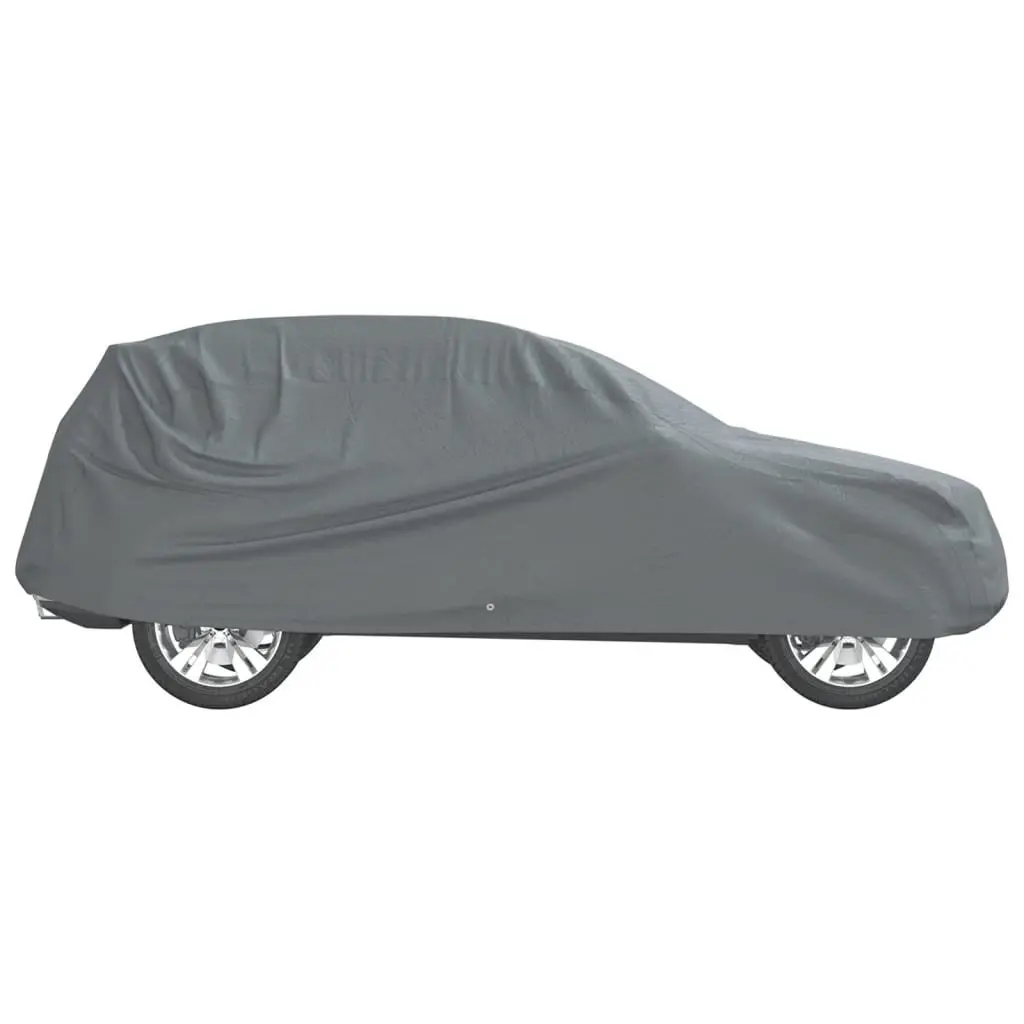 SUV Car Cover Grey Non-Woven Fabric Breathable Windproof L Size