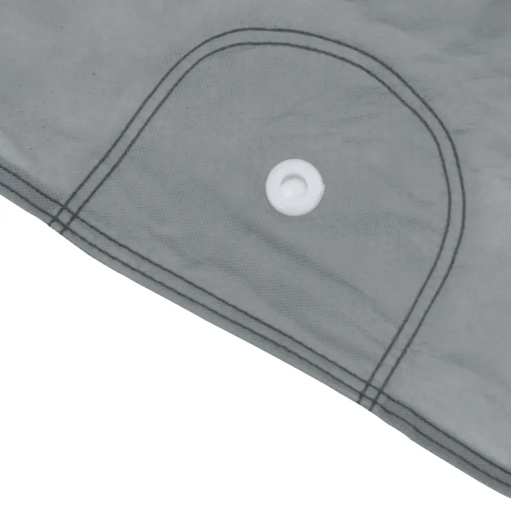 SUV Car Cover Grey Non-Woven Fabric Breathable Windproof L Size