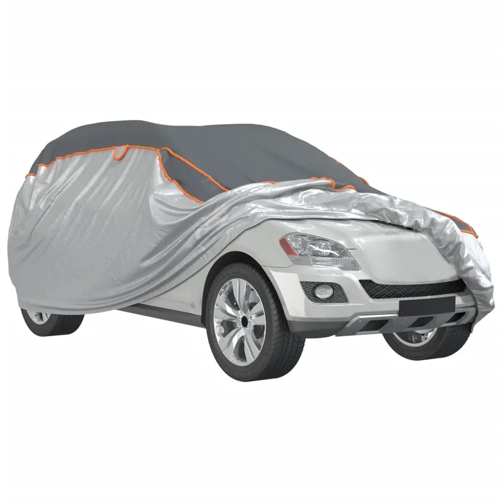 Car Cover SUV Hail Protection Full L Grey Silver UV Rain Snow Dust Storage Bag