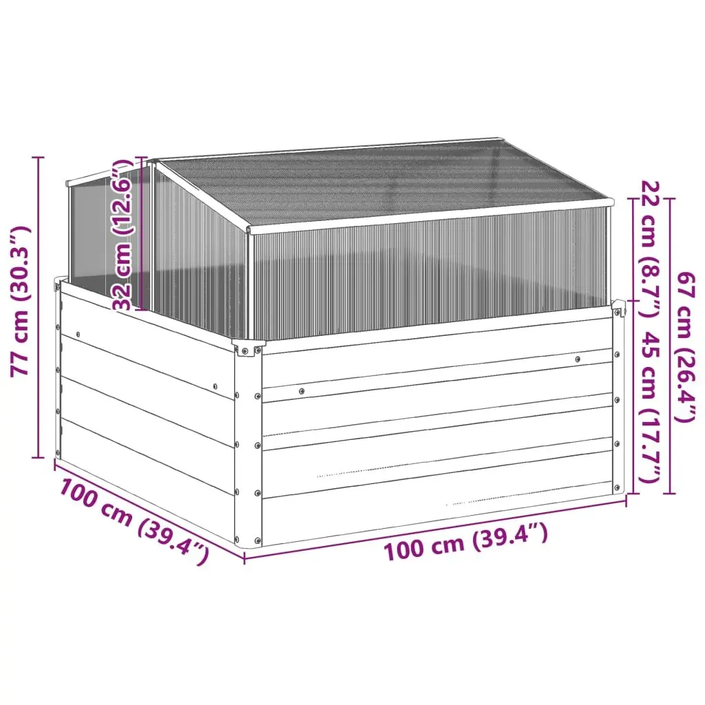 Outdoor Greenhouse Planter