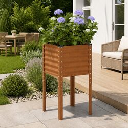 Your New Outdoor Companion: Steel Planter Box 45x45x88 cm