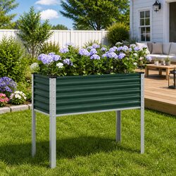 Your Outdoor Green Steel Planter Box Awaits