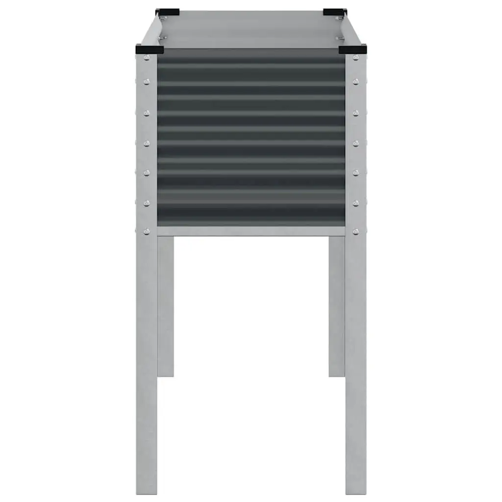 Steel Garden Planter Box Anthracite 100x45x90 cm