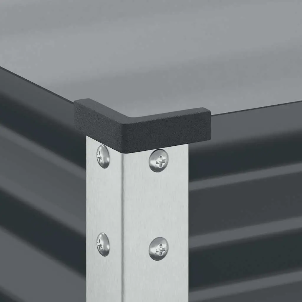 Steel Garden Planter Box Anthracite 100x45x90 cm