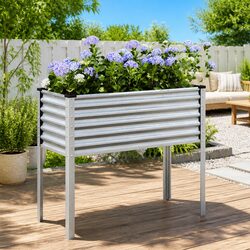 Your Friendly Galvanised Steel Planter Box 100x45x90cm