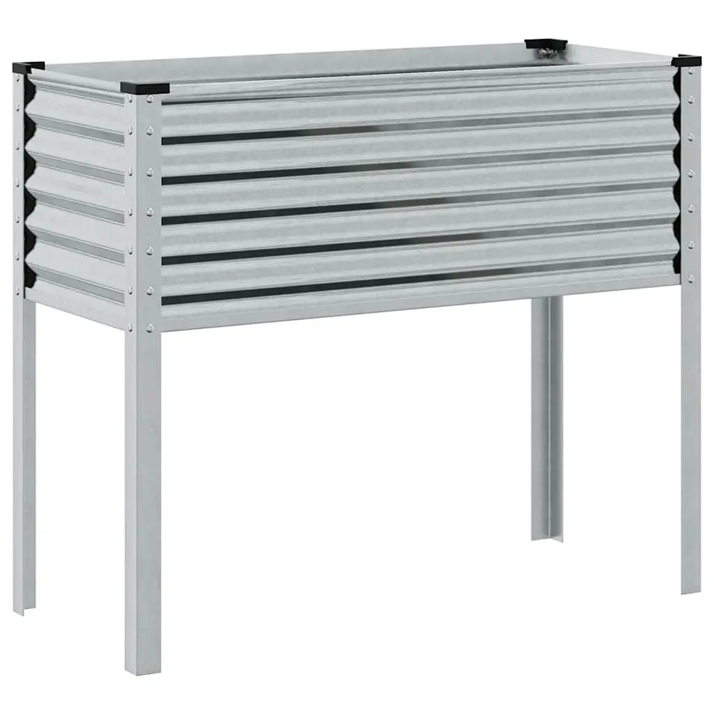 Garden Planter Box Galvanised Steel 100x45x90cm Outdoor Raised Bed