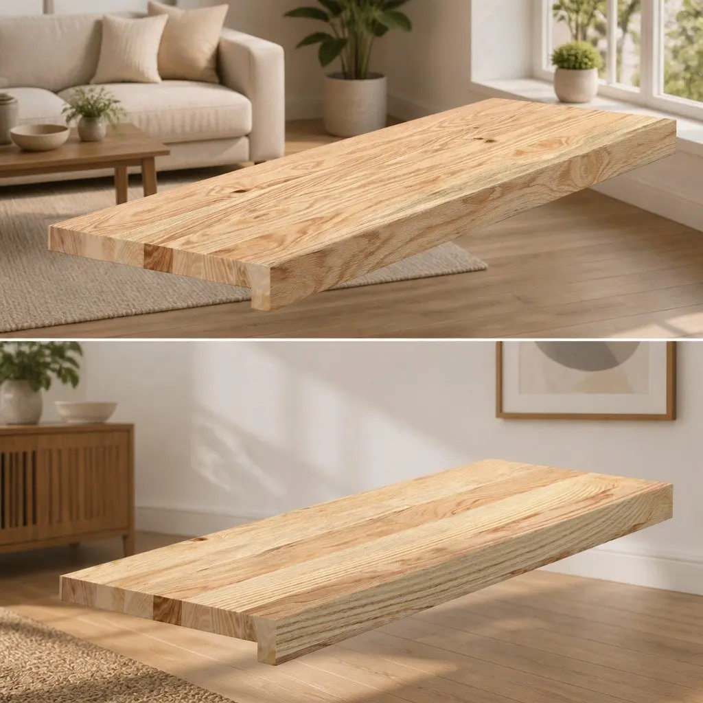 Window Sills Solid Oak Wood Untreated Natural 80x25x2 cm 2 pcs