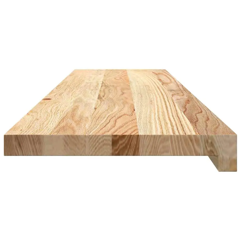 Window Sills Solid Oak Wood Untreated 100x25x2 cm Natural Wooden Ledge 2 Pieces
