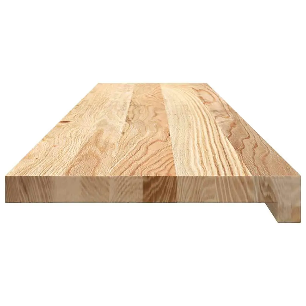 Window Sills Solid Oak Wood Untreated 110x25x2 cm Natural Display Ledge 2 Piece