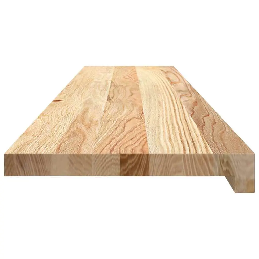 Oak Wood Window Sills Natural Untreated 120x25x2 cm 2 Pieces