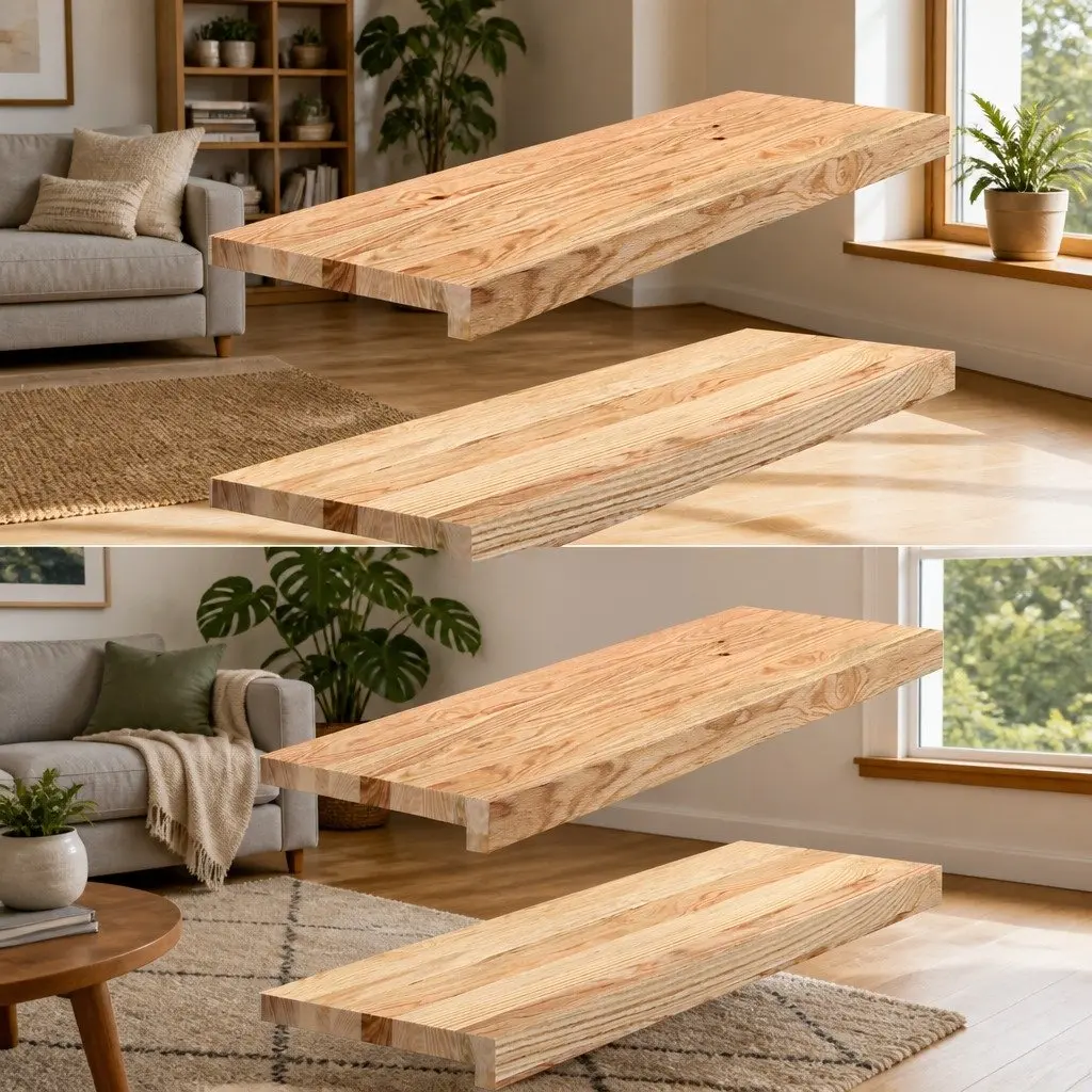 Oak Wood Window Sills Natural Brown Untreated Solid 80x30x2 cm 2 Piece
