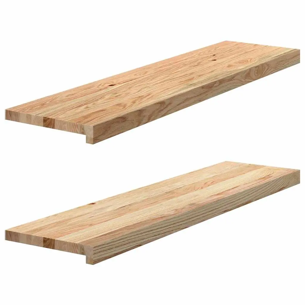 Window Sills 100x30x2 cm Solid Oak Wood Untreated Natural Brown Display Ledge