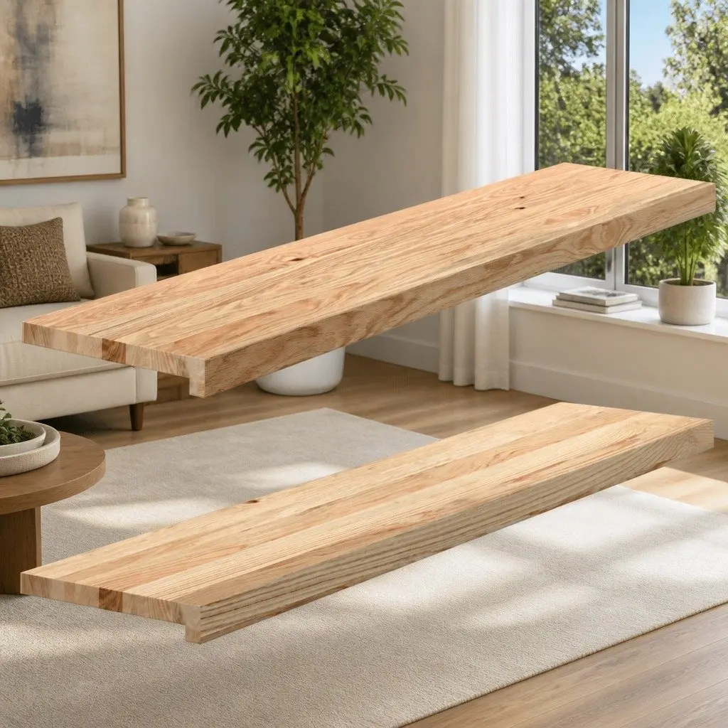 Window Sills Solid Oak Wood Untreated 120x30x2 cm Brown Display Ledge 2 Piece