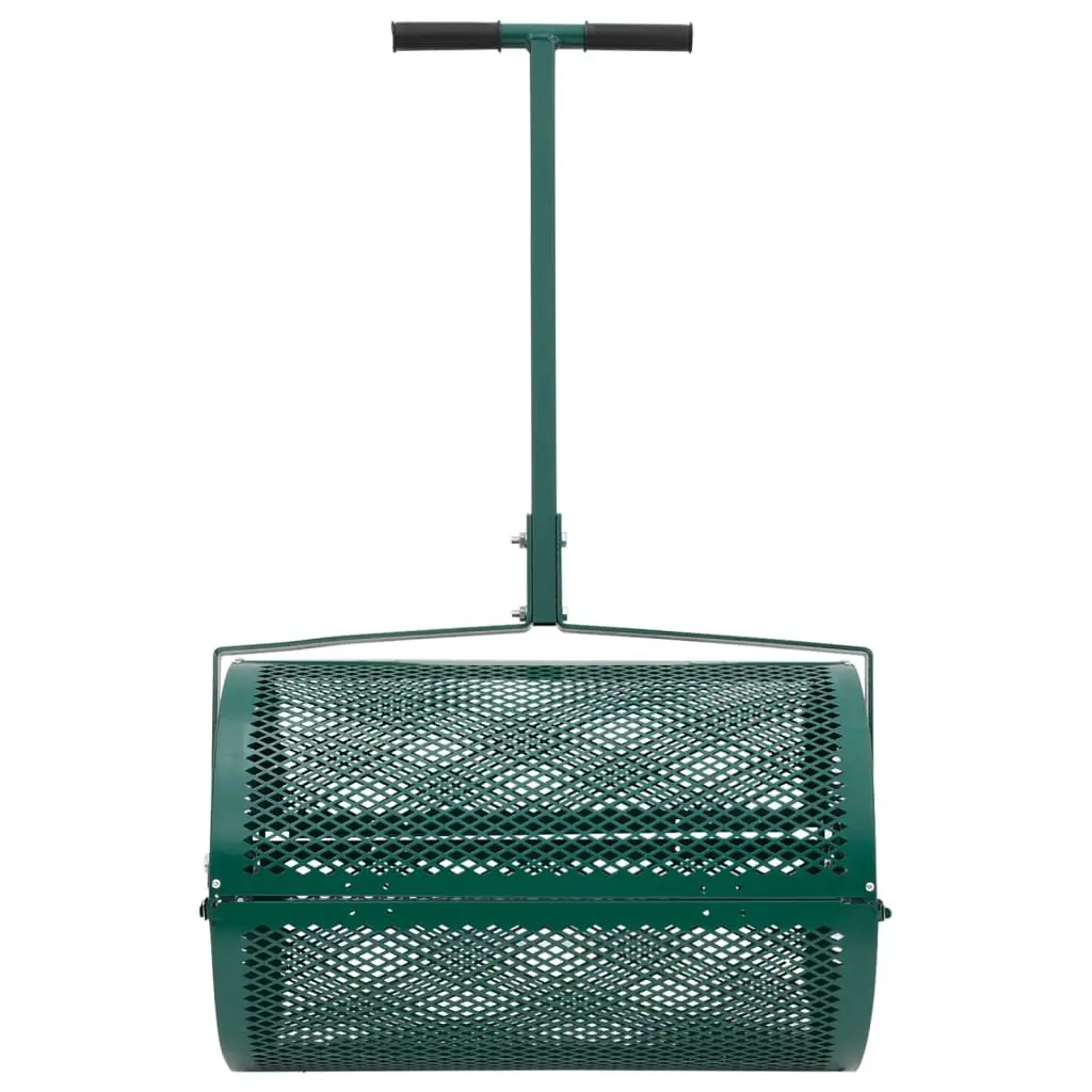 Compost Spreader Diamond-Shaped Roller 75L Steel