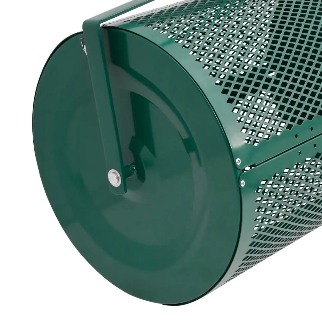 Compost Spreader Diamond-Shaped Roller 75L Steel
