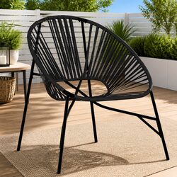 Friendly Black Outdoor Egg Chair for Your Comfort