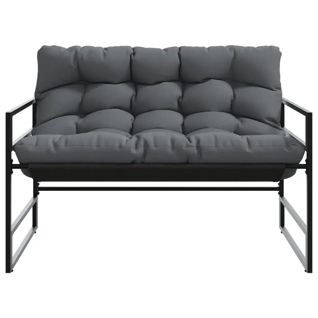 Garden Bench with Cushion for Relaxing Outdoors