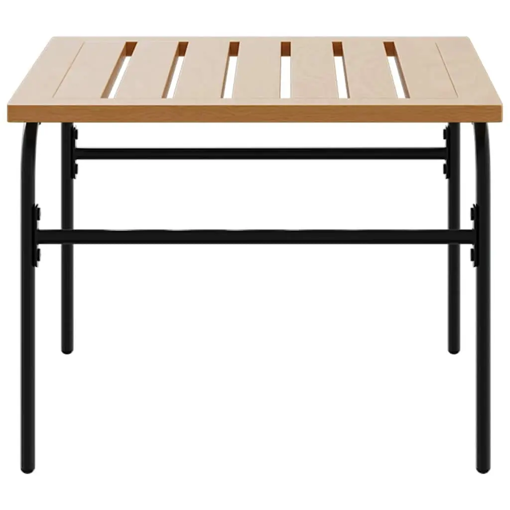 Garden Nest Coffee Tables 2 Pieces Brown Black Steel Outdoor Furniture