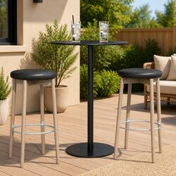Your Perfect Black Round Garden Table Ø60cm for Outdoors