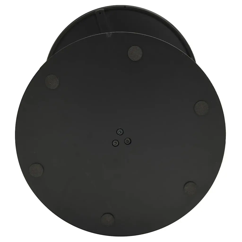 Round Steel Frame Garden Table Black 60cm Outdoor Patio Furniture
