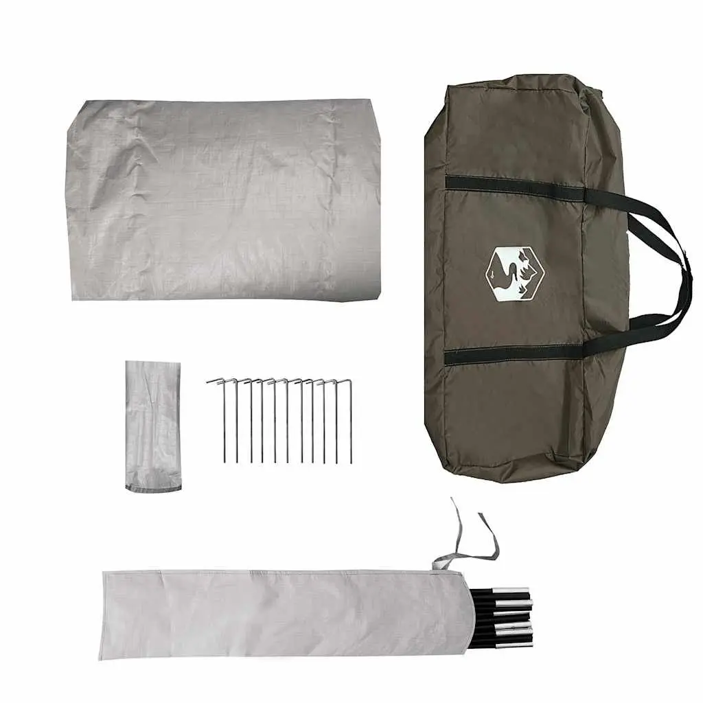 Fishing Tent 5-Person Grey Waterproof Camping Shelter Outdoor Sun Shade