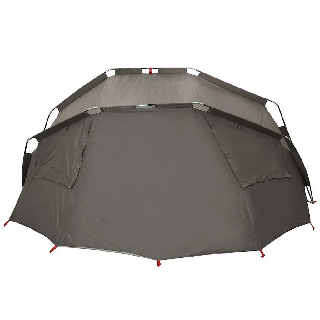 Fishing Tent 5-Person Grey Waterproof Camping Shelter Outdoor Sun Shade