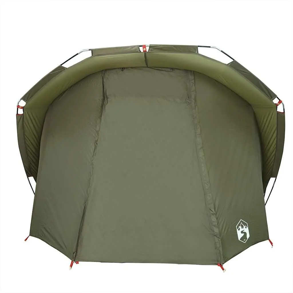 Fishing Tent 4-Person Waterproof Camping Shelter Olive Green Shade Protection