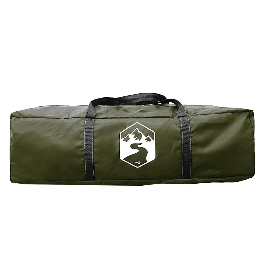 Fishing Tent 4-Person Waterproof Camping Shelter Olive Green Shade Protection
