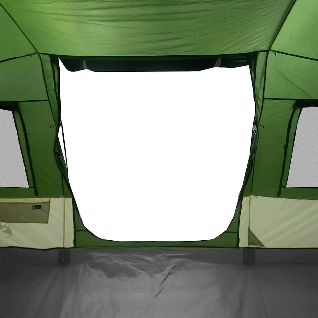 Camping Tent Tunnel Green Waterproof 4-Person Fibreglass Poles Easy Setup