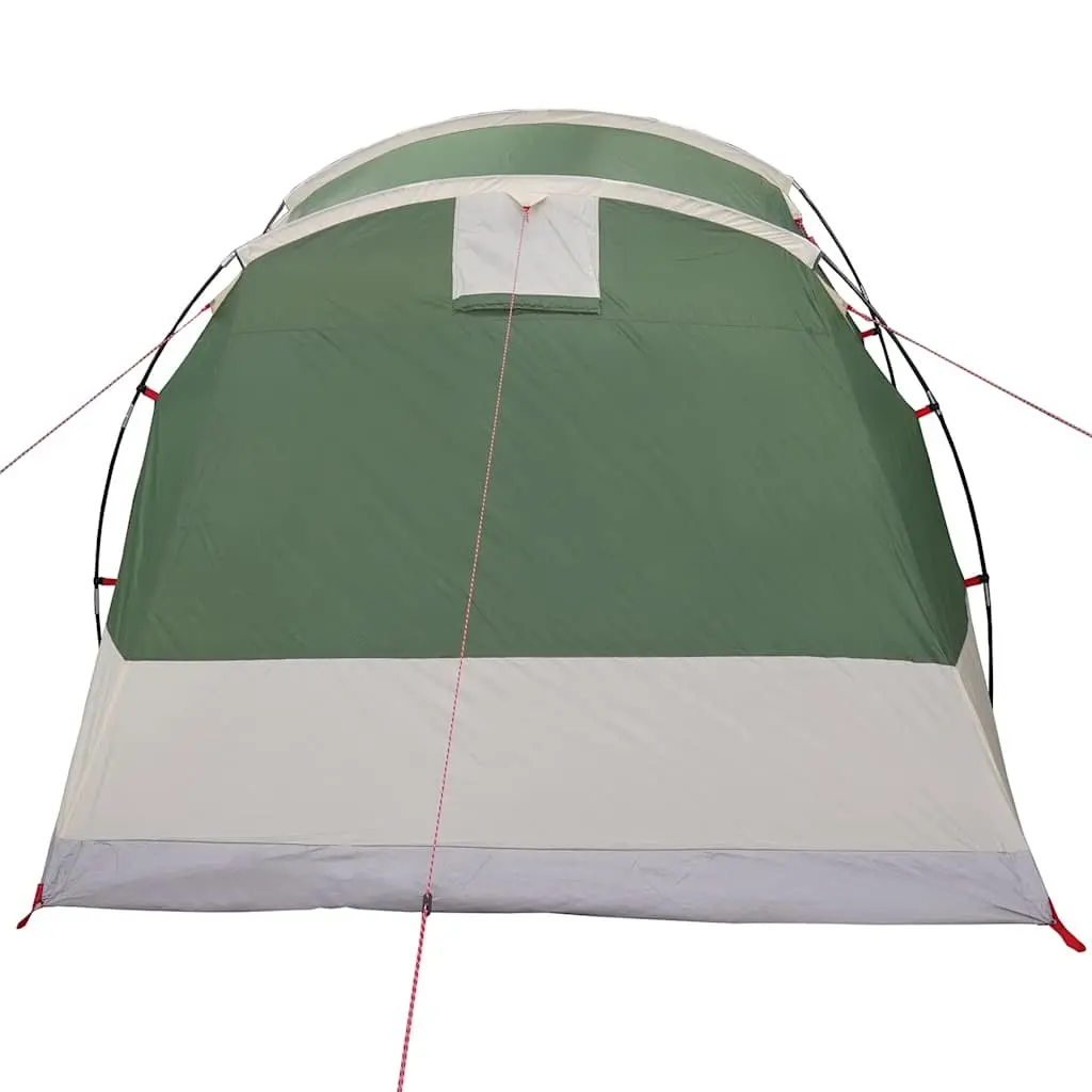 Camping Tent Tunnel Green Waterproof 4-Person Fibreglass Poles Easy Setup