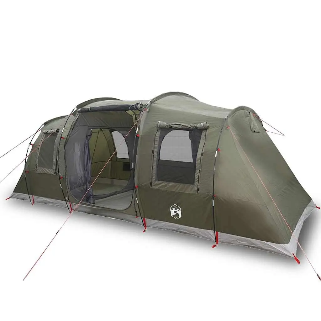 Camping Tent Tunnel 4-Person Waterproof Green Outdoor Adventure Hiking Shelter