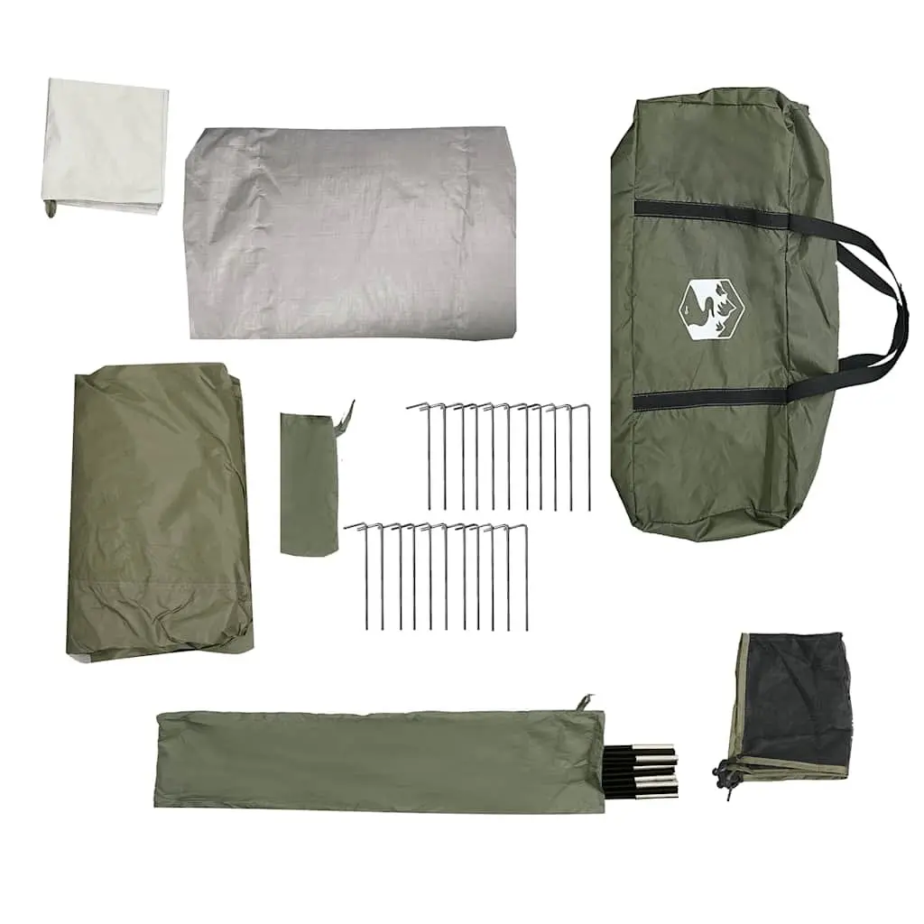 Camping Tent Tunnel 4-Person Waterproof Green Outdoor Adventure Hiking Shelter