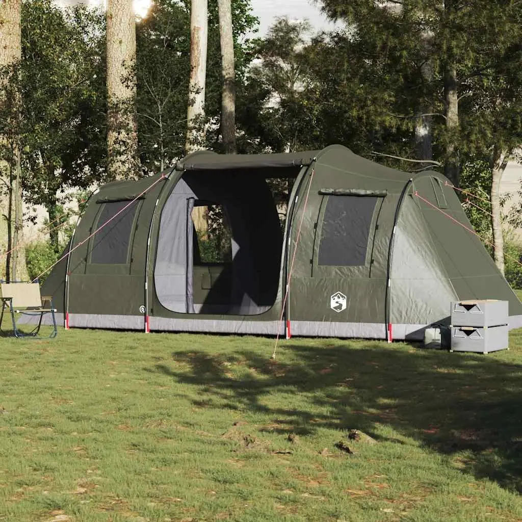 Camping Tent Tunnel 4-Person Waterproof Green Outdoor Adventure Hiking Shelter