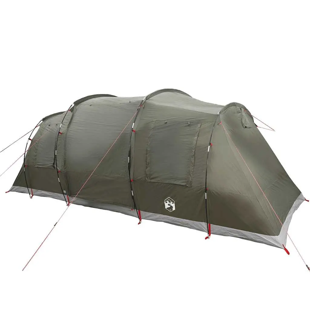 Camping Tent Tunnel 4-Person Waterproof Green Outdoor Adventure Hiking Shelter