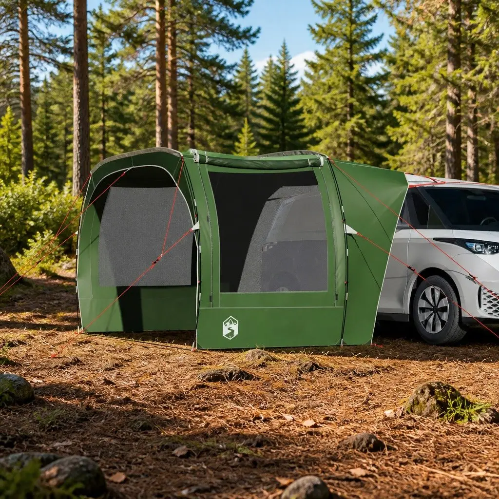 Car Tent Green Waterproof Easy Setup