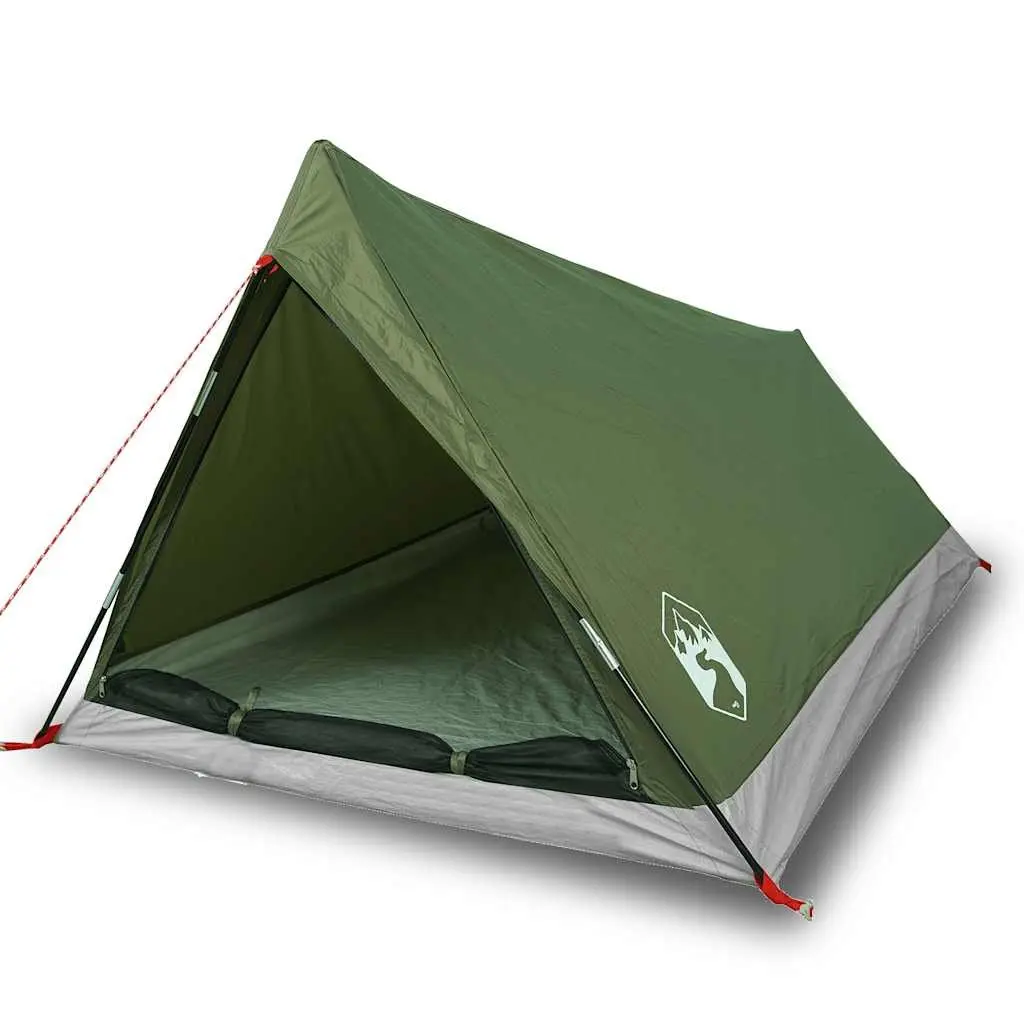 Camping Tent Waterproof 2-Person Green Mosquito Protection Portable Easy Setup