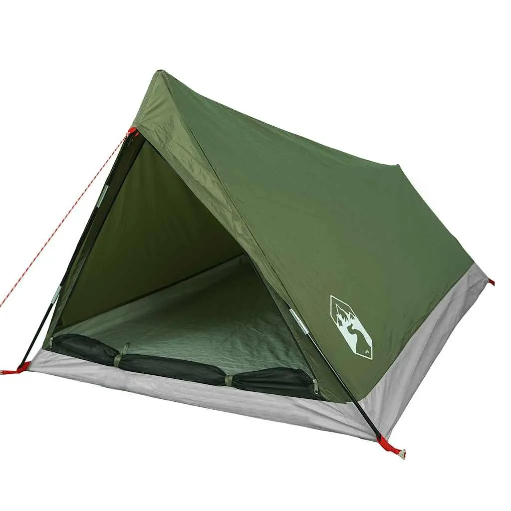 Camping Tent Waterproof 2-Person Green Mosquito Protection Portable Easy Setup