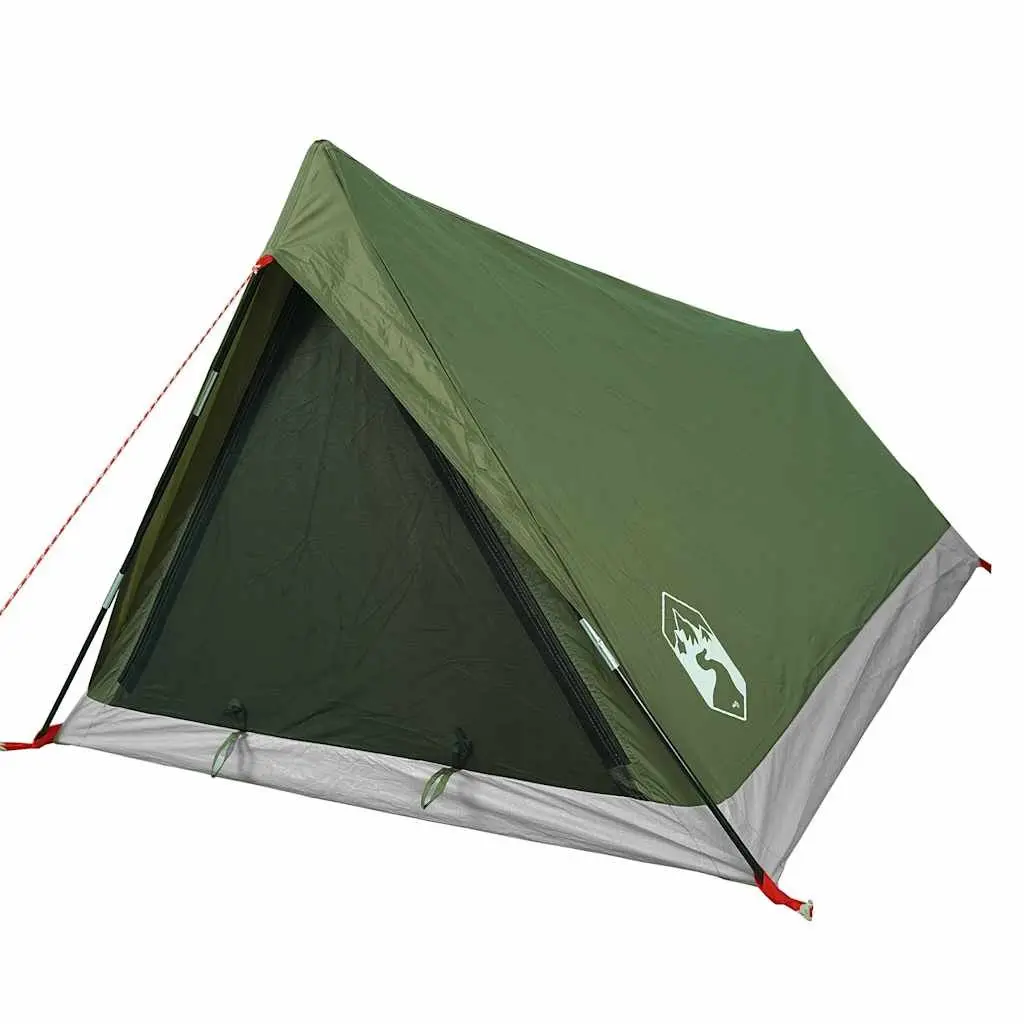 Camping Tent Waterproof 2-Person Green Mosquito Protection Portable Easy Setup