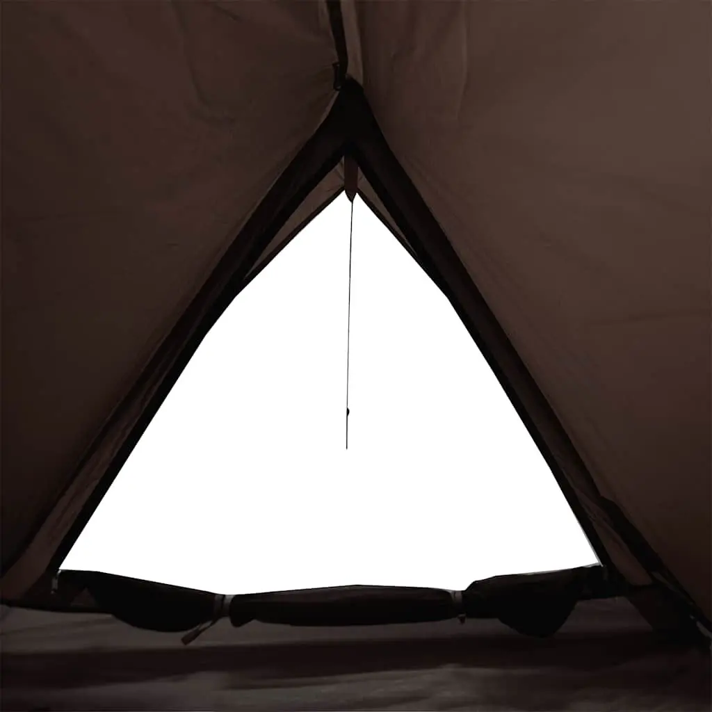 Camping Tent Waterproof 2-Person Brown Mosquito Protection Mesh Ventilation
