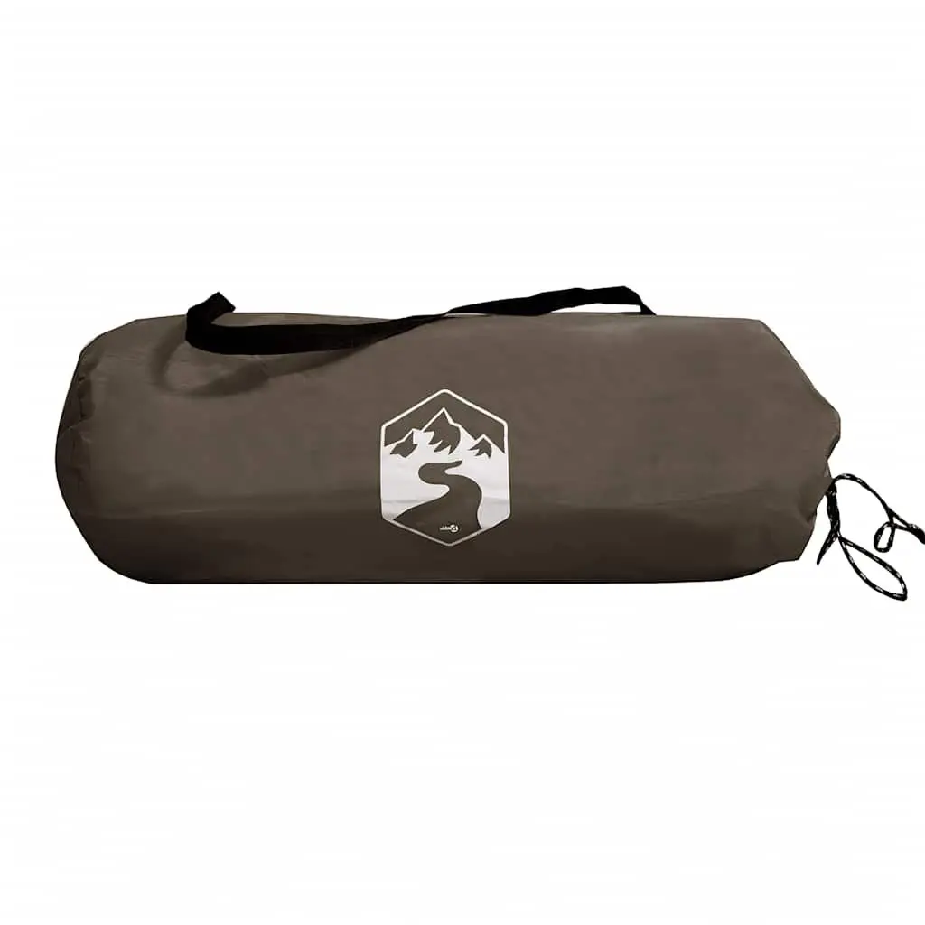 Camping Tent Waterproof 2-Person Brown Mosquito Protection Mesh Ventilation