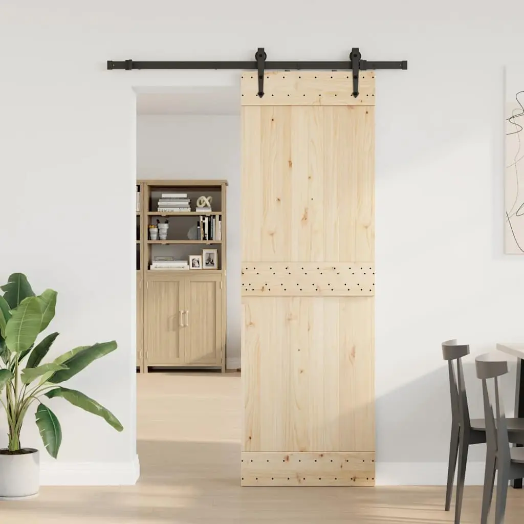 Sliding Hardware Kit Black 1525cm Powder Coated Steel Track System