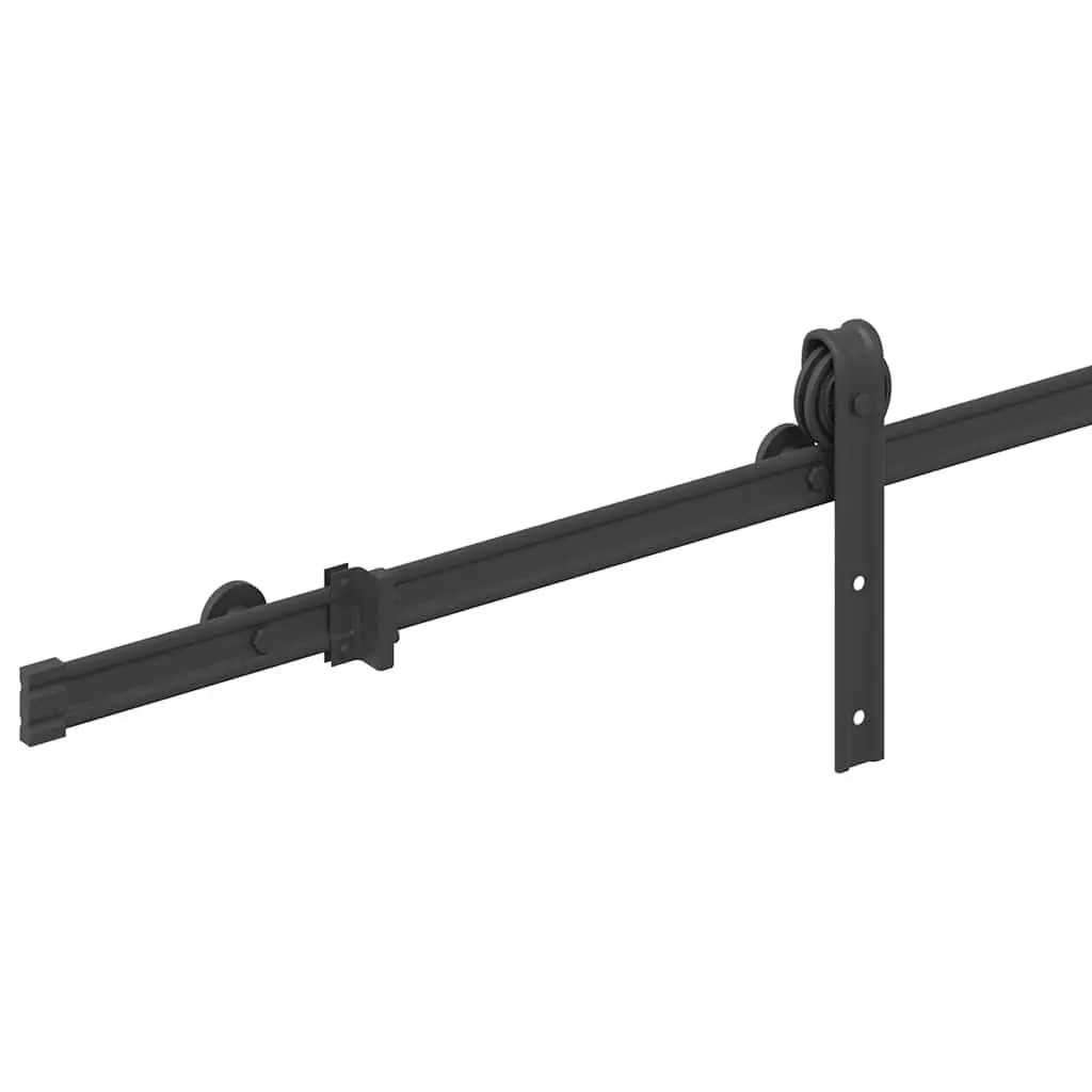 Sliding Door Hardware Kit Powder-Coated Steel Track Rail System 200cm